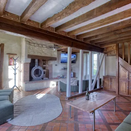 Crazy Les Terres Douces 28 - Heated Pool - Basket - 2h Paris - 31p Villa